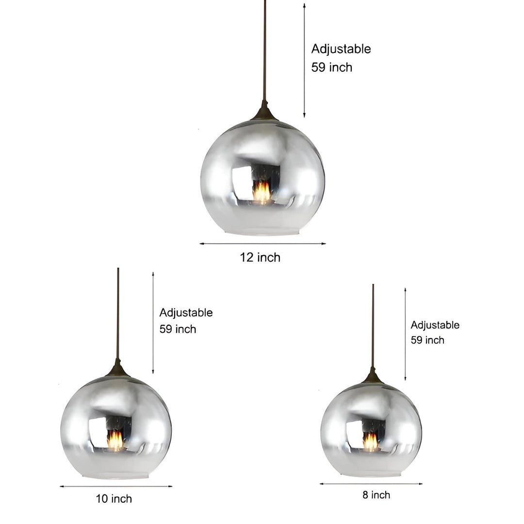 Industrielle Glas-Pendelleuchte mit LED – Modern & Dekorativ | Ideal für Küchen, Esszimmer und Bars