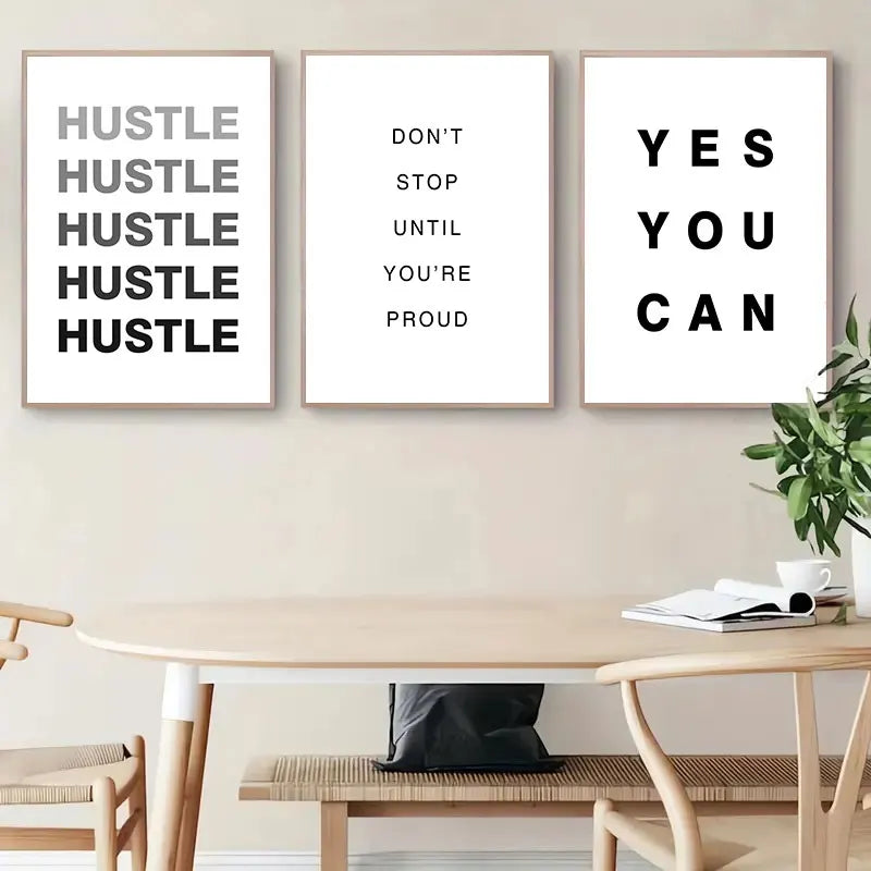 Tägliche Motivation Inspirierende Zitate Poster Wandkunst Fine Art Leinwanddrucke Einfache Zitate Bilder Für Schlafzimmer Arbeitszimmer Büro Dekor