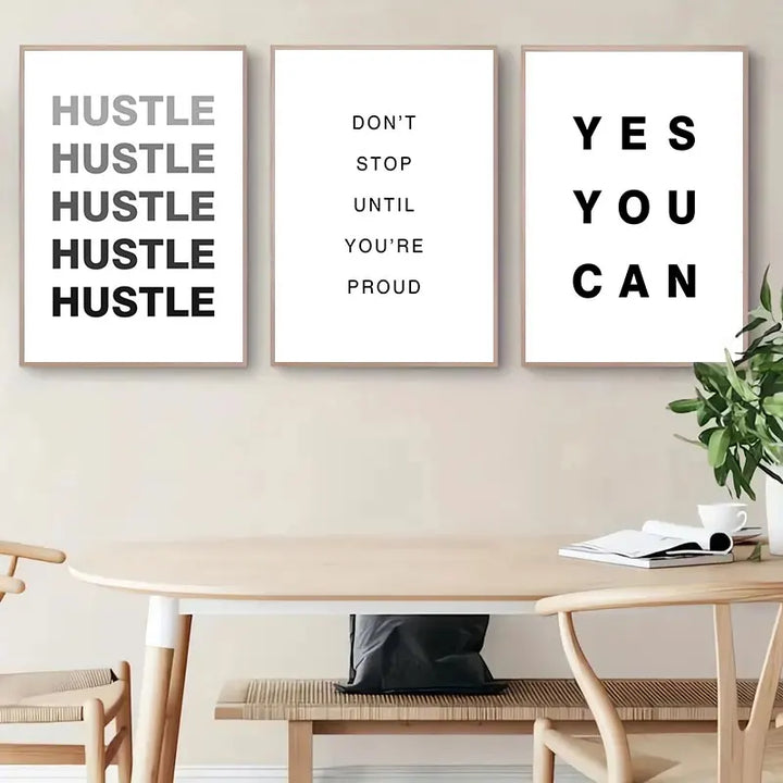 Tägliche Motivation Inspirierende Zitate Poster Wandkunst Fine Art Leinwanddrucke Einfache Zitate Bilder Für Schlafzimmer Arbeitszimmer Büro Dekor
