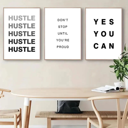 Tägliche Motivation Inspirierende Zitate Poster Wandkunst Fine Art Leinwanddrucke Einfache Zitate Bilder Für Schlafzimmer Arbeitszimmer Büro Dekor