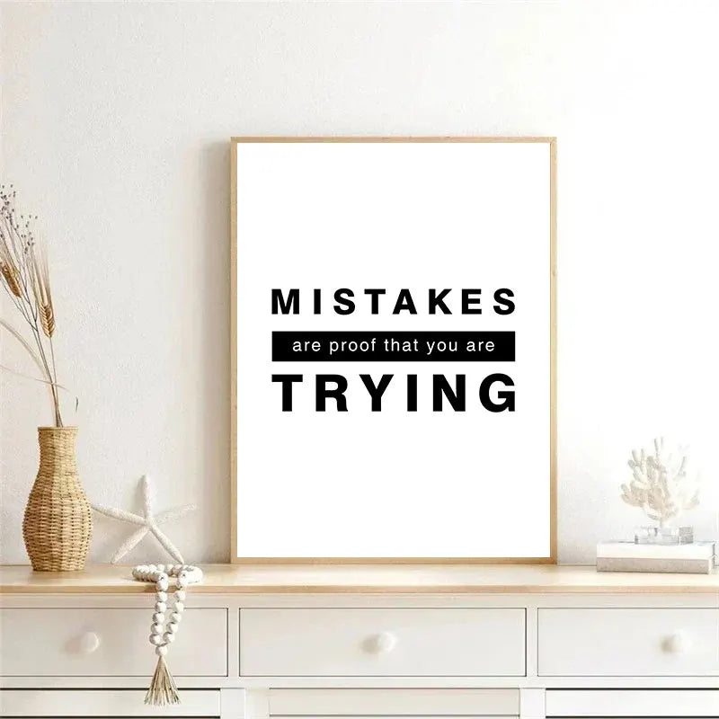 Tägliche Motivation Inspirierende Zitate Poster Wandkunst Fine Art Leinwanddrucke Einfache Zitate Bilder Für Schlafzimmer Arbeitszimmer Büro Dekor