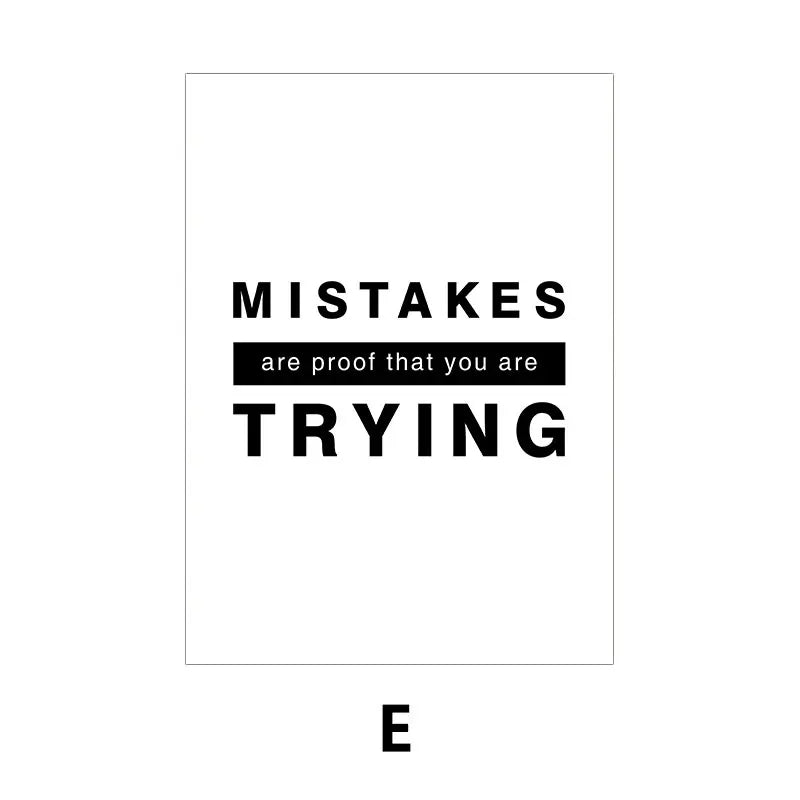 Tägliche Motivation Inspirierende Zitate Poster Wandkunst Fine Art Leinwanddrucke Einfache Zitate Bilder Für Schlafzimmer Arbeitszimmer Büro Dekor