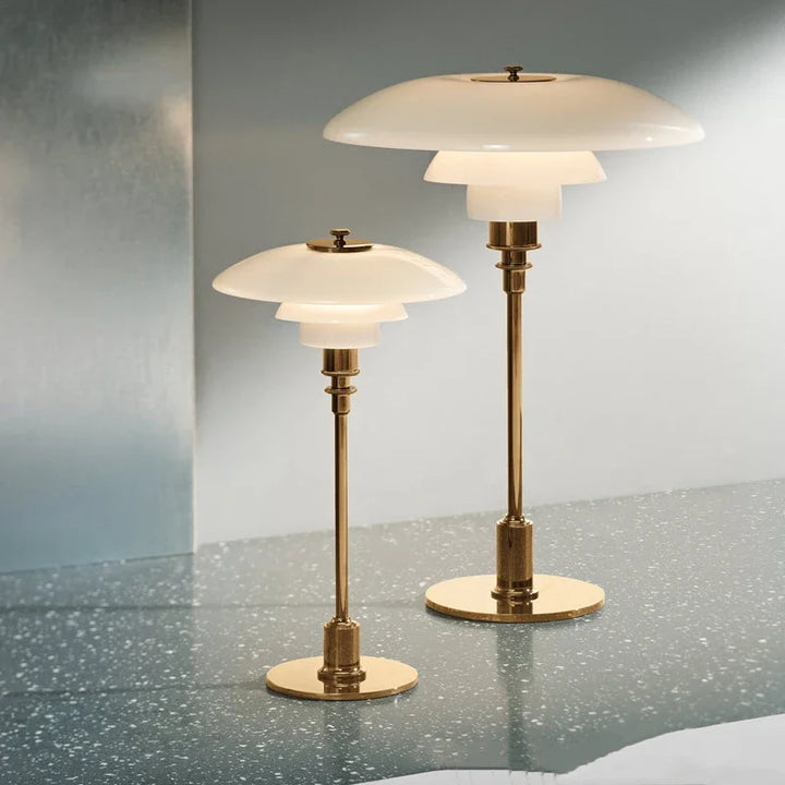 Nordische Tischlampe aus Glas – Minimalistische LED-Tischleuchte, modern und elegant, ideal für Büro- und Wohnräume | Karnz