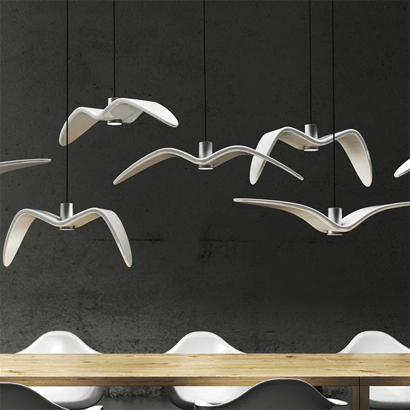 Moderne Designer-Vogelleuchte – Kreative Pendelleuchte für Wohnzimmer oder Esszimmer | Karnz