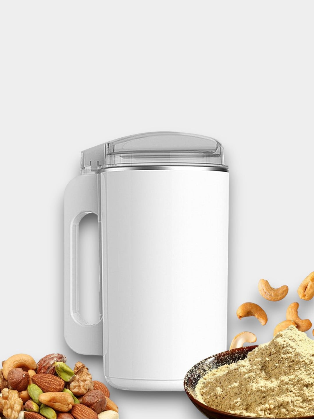 Tragbarer Elektrischer Kaffeemühle 600 ml – Kaffeemühlen mit Sicherheitsmechanismus und Edelstahlmessern | Karnz