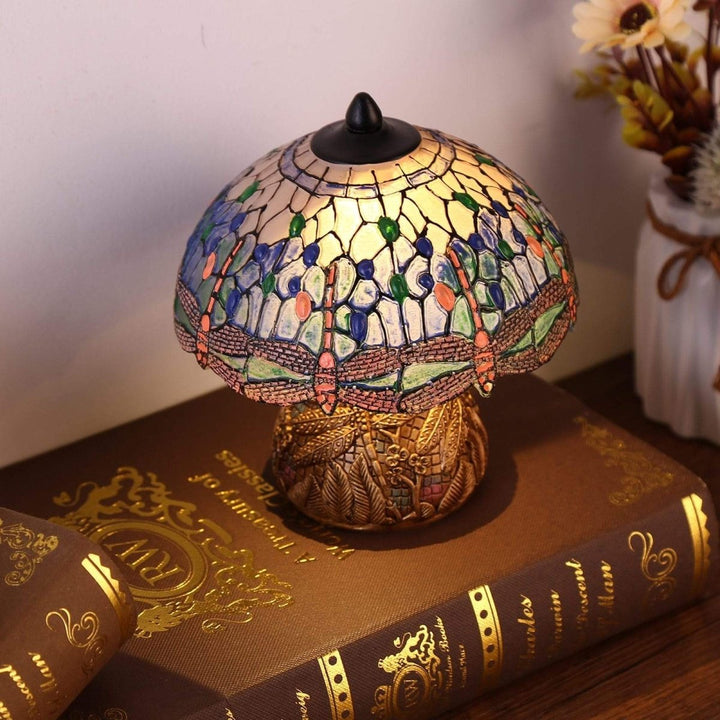 Vintage-Dragonfly-Lampe - Florale Eleganz und Sanftheit | Karnz