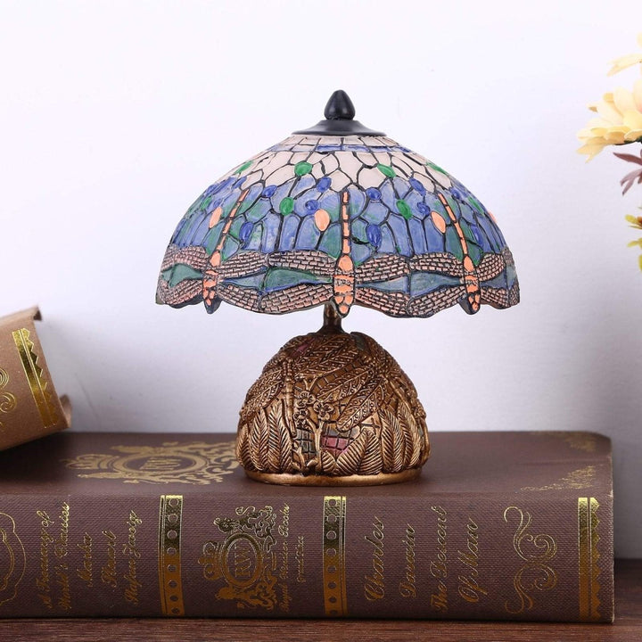 Vintage-Dragonfly-Lampe - Florale Eleganz und Sanftheit | Karnz