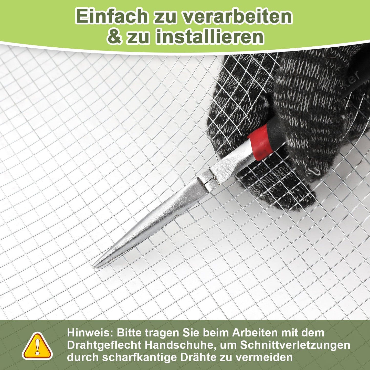 Drahtgitter Verzinkter 5m/10m Volierendraht Wühlmausgitter | Karnz