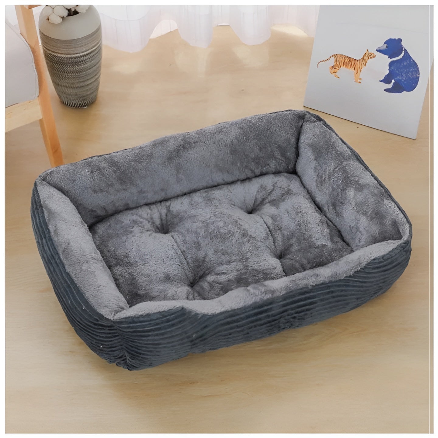 Luxuriös Orthopädisches Plüsch Haustierbett - PlushNest | Karnz
