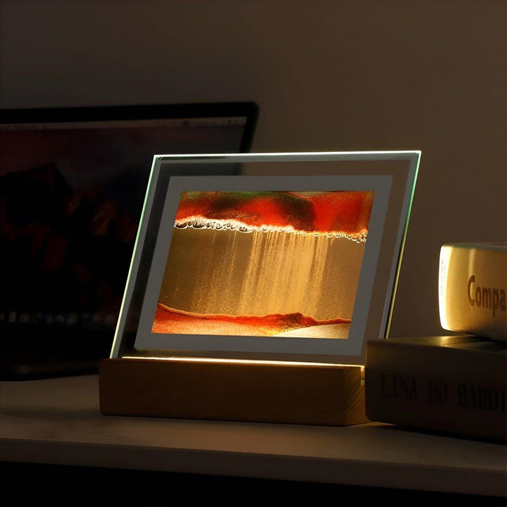 Hypnotische Sandkunstlampe mit beruhigendem LED-Licht Karnz