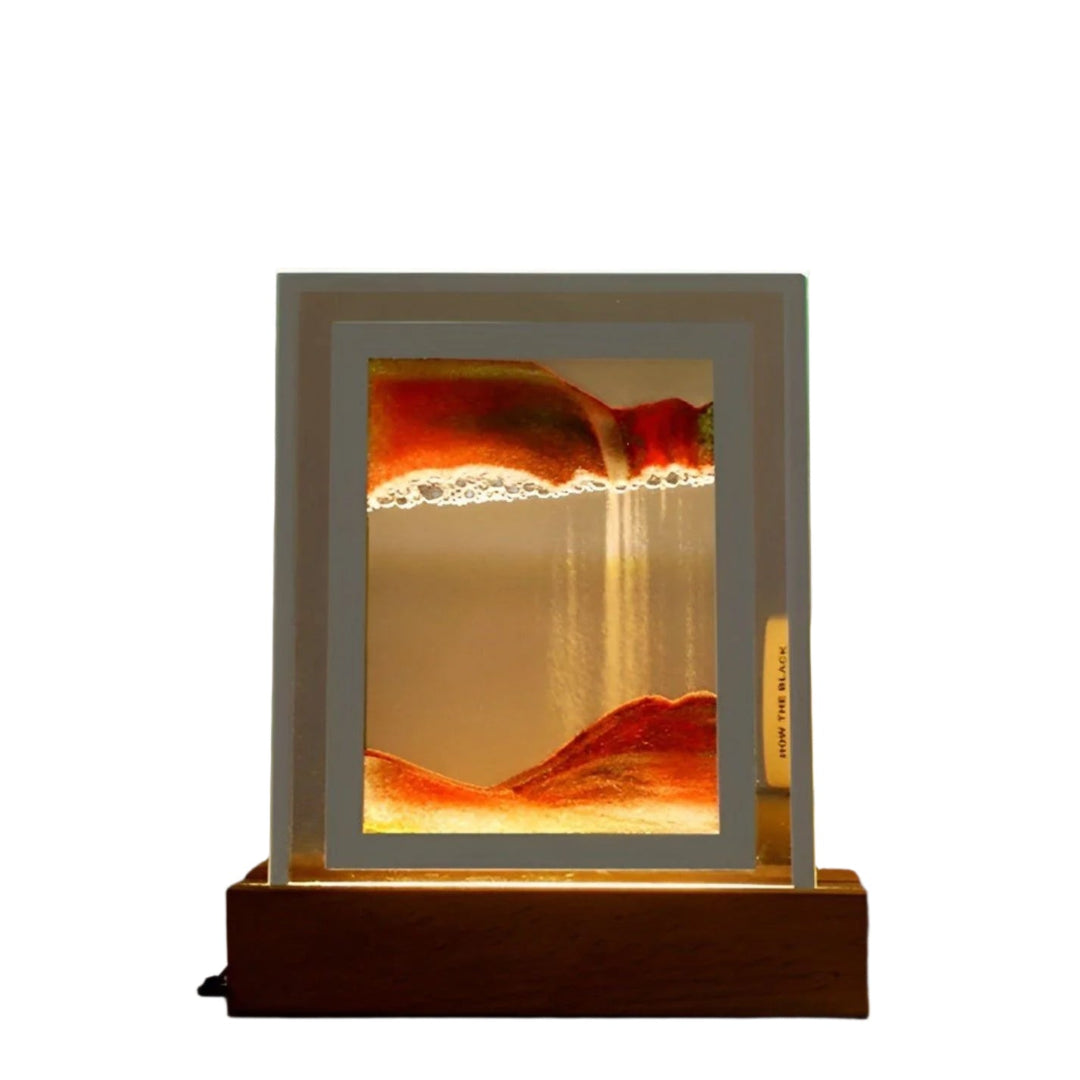 Hypnotische Sandkunstlampe mit beruhigendem LED-Licht Karnz