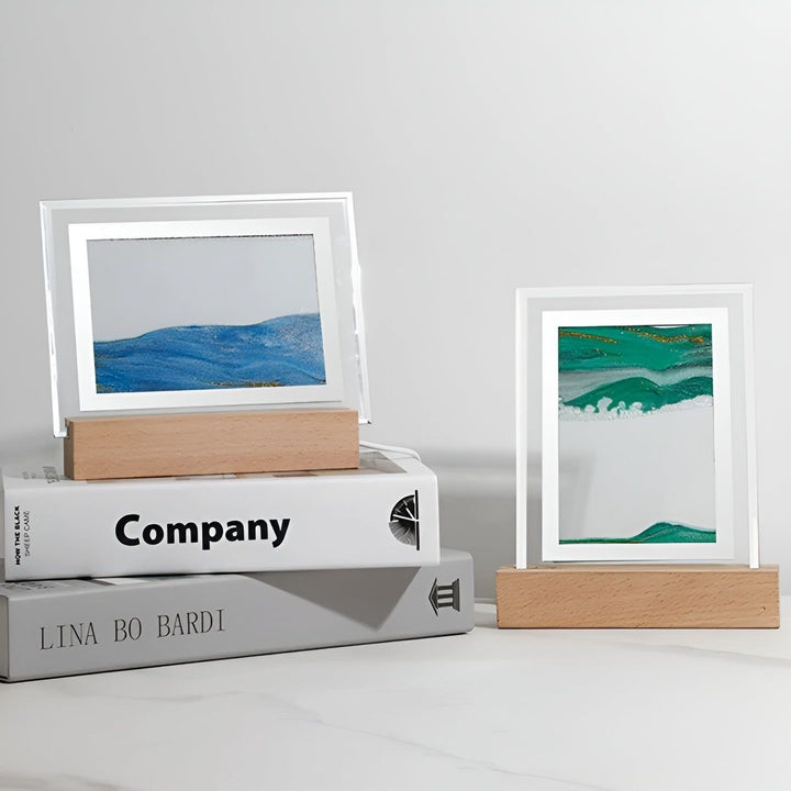 Hypnotische Sandkunstlampe mit beruhigendem LED-Licht Karnz