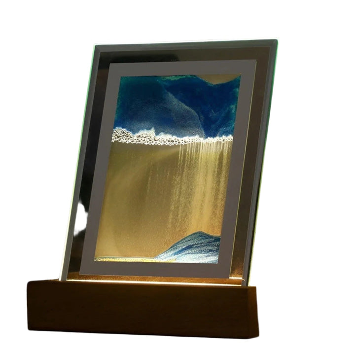 Hypnotische Sandkunstlampe mit beruhigendem LED-Licht Karnz