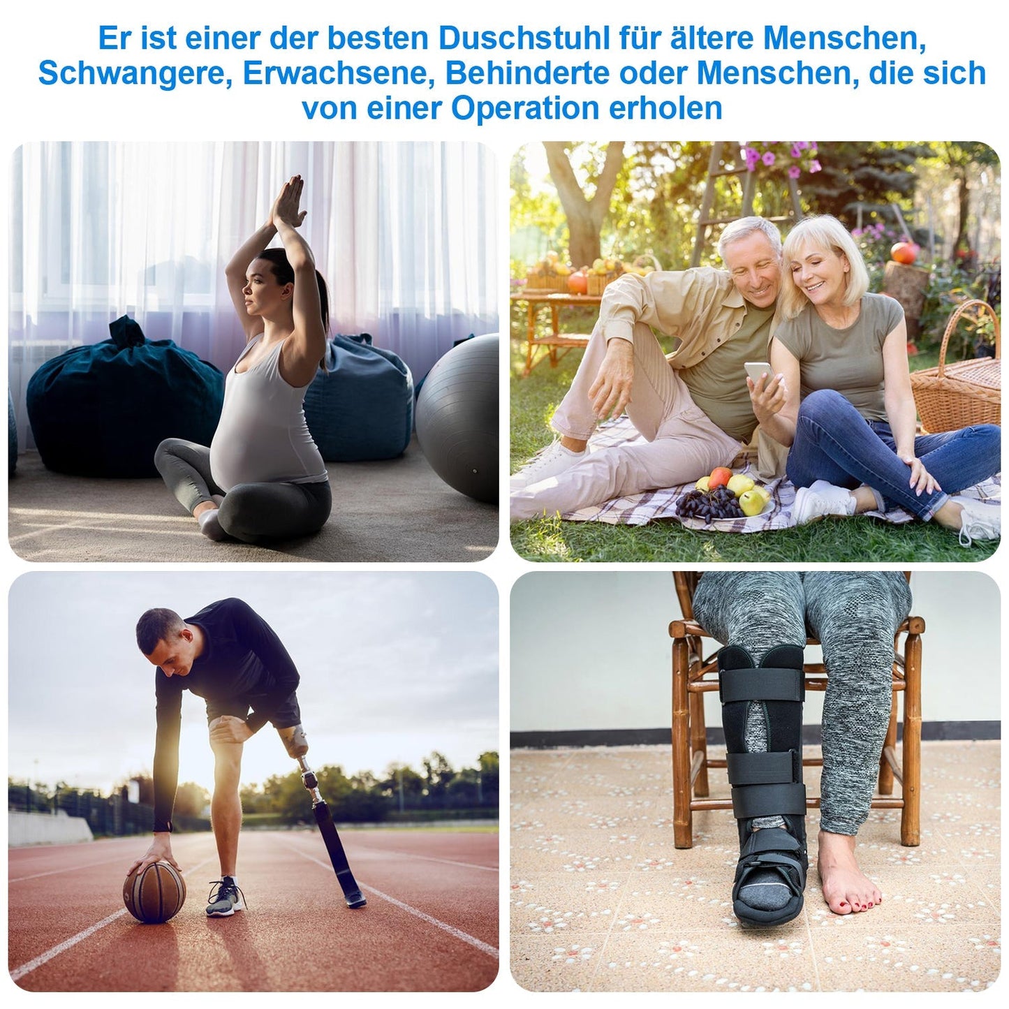 Duschstuhl Duschhocker 360°Drehbarer | Karnz
