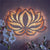 Spirituelle Lotus-Wandleuchte