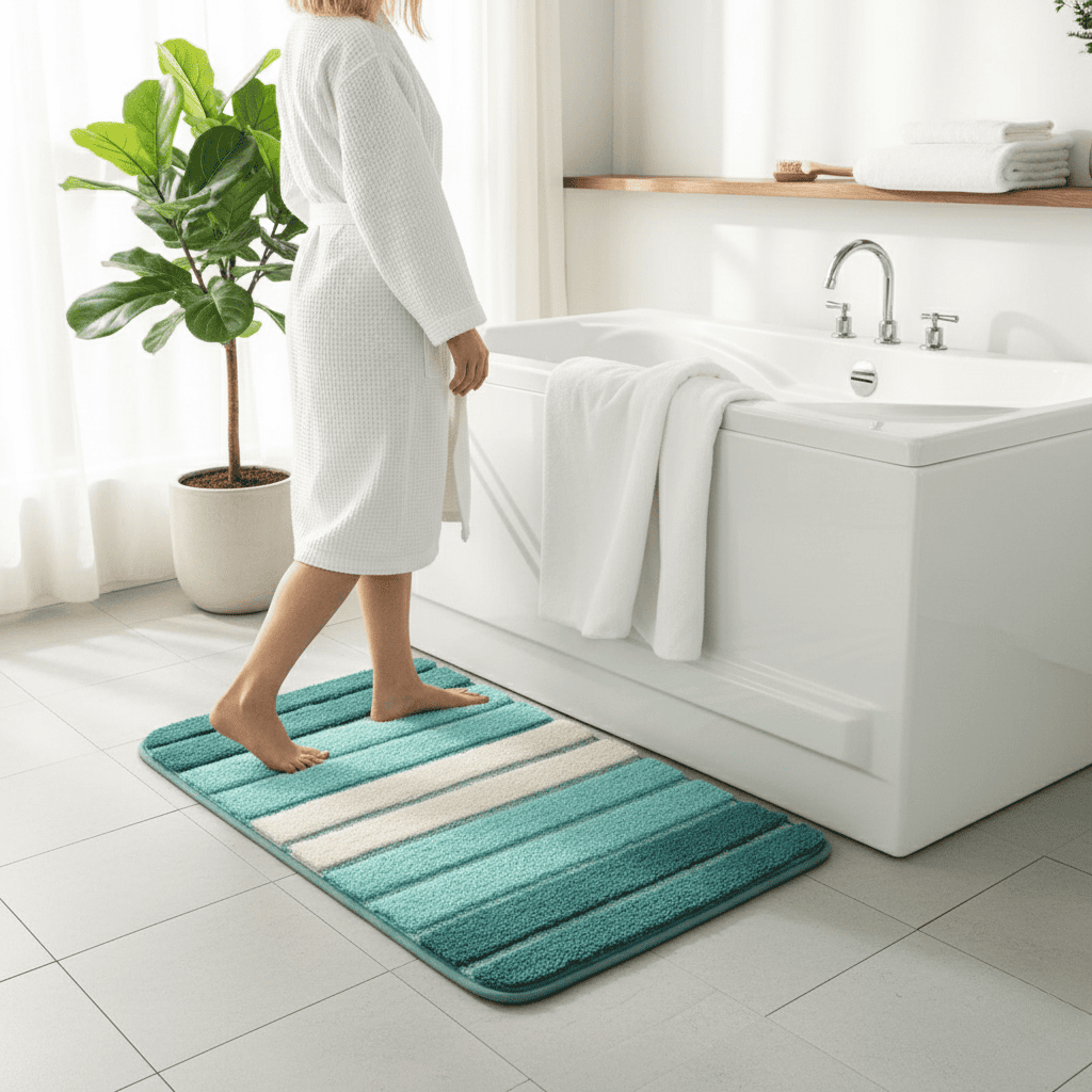 Ultraweiche Badematte aus umweltfreundlicher Mikrofaser