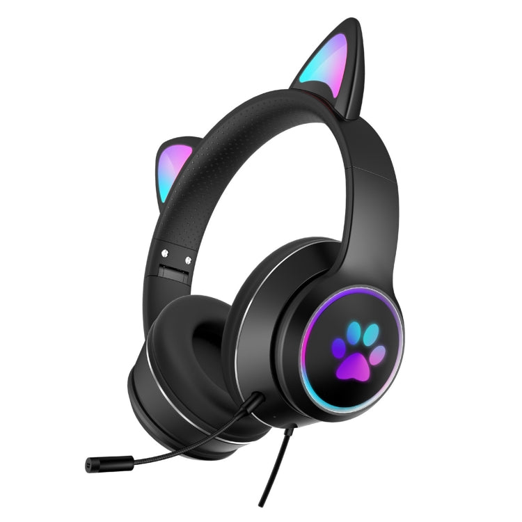 Gaming-Headset Katzenohr LED-Beleuchtung USB 3,5mm | Karnz
