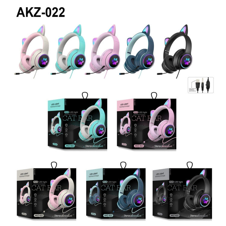 Gaming-Headset Katzenohr LED-Beleuchtung USB 3,5mm | Karnz