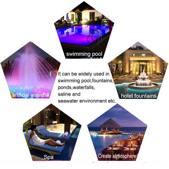 18W LED Edelstahl Wandmontage Poolleuchte Landschaft Unterwasserleuchte (Farbiges Licht)