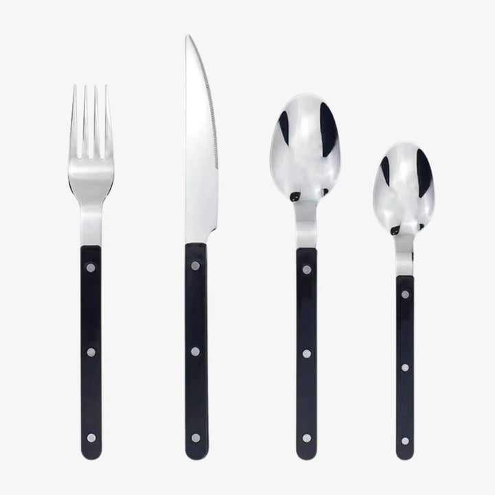 24-teiliges Edelstahl-Besteckset mit Gravur