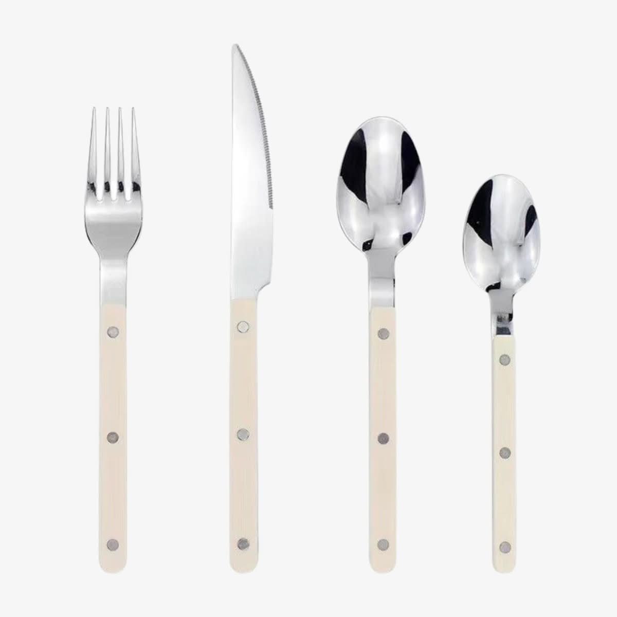 24-teiliges Edelstahl-Besteckset mit Gravur