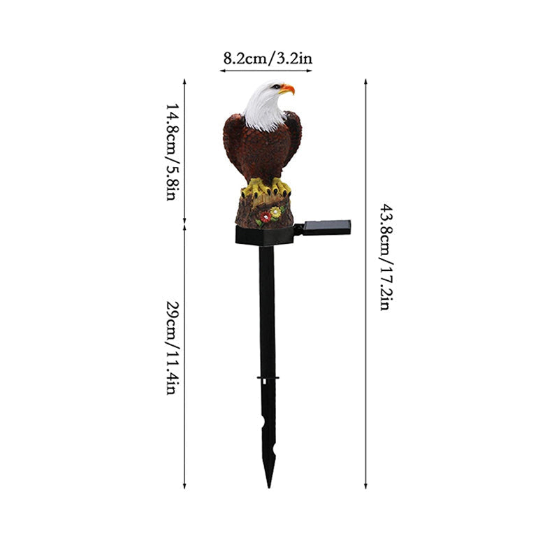 Karnz | Adlerfigur Garten Solar Post