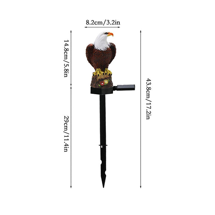 Karnz | Adlerfigur Garten Solar Post