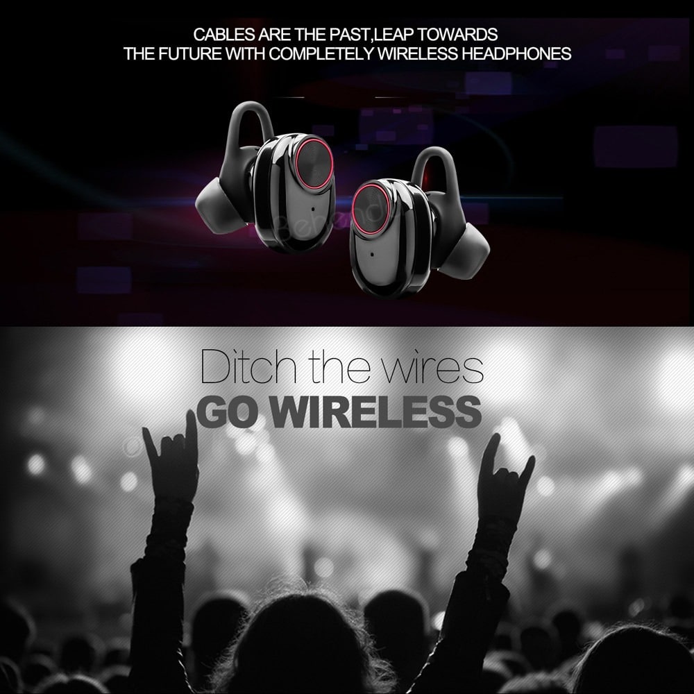 Kabelloser In-Ear-Kopfhörer Bluetooth V5.0 (schwarz) | Karnz
