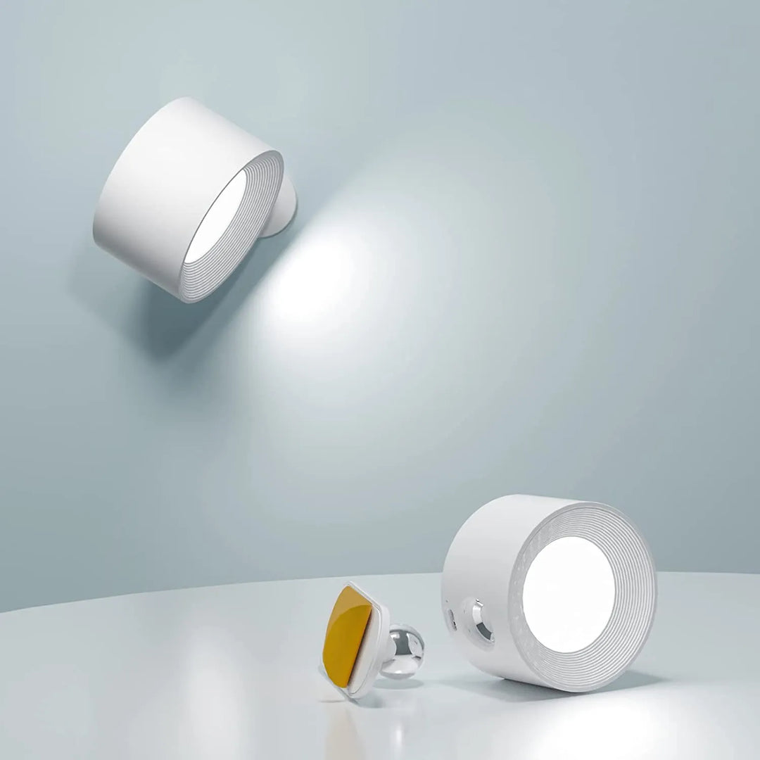 Karnz | Spotlight Kabellose Wandlampe - 360° Rotation, Dimmbar, Wiederaufladbare Wandlicht