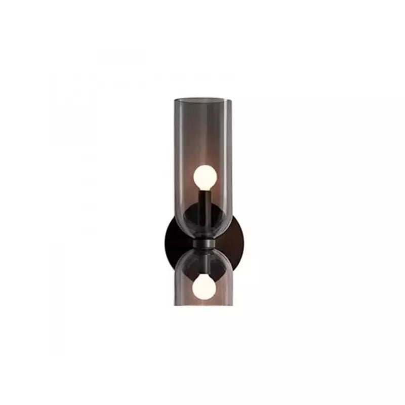 Glaswandleuchte mit Doppellampen-Design