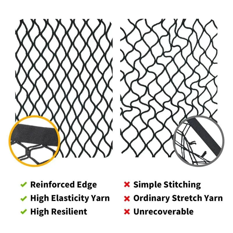 Elastisches Gepäcknetz mit robusten Karabinern