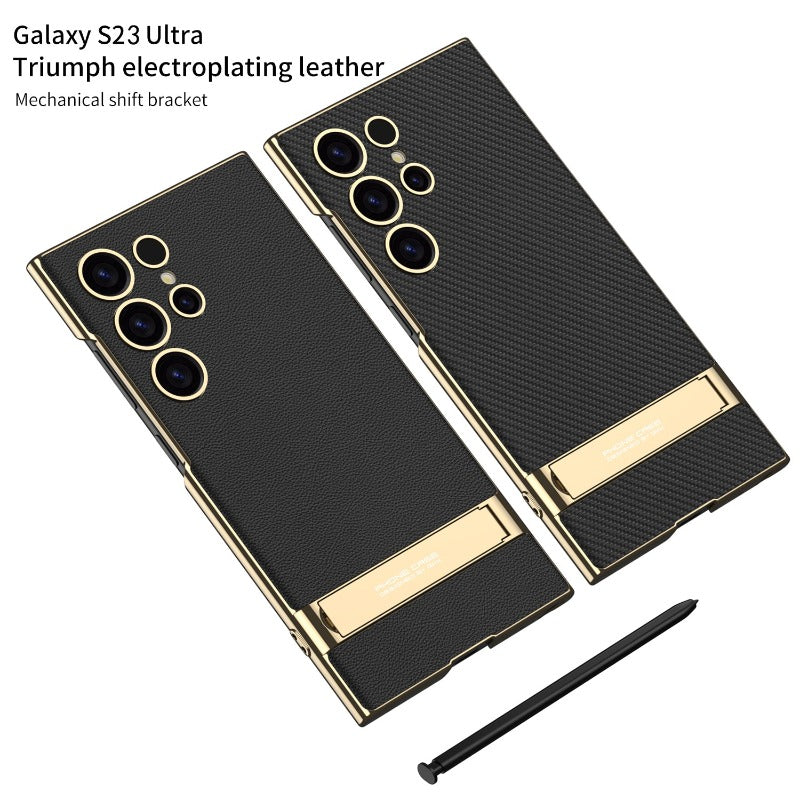 Sandsberg | Electroplated PU-Leder Handyhülle für Samsung