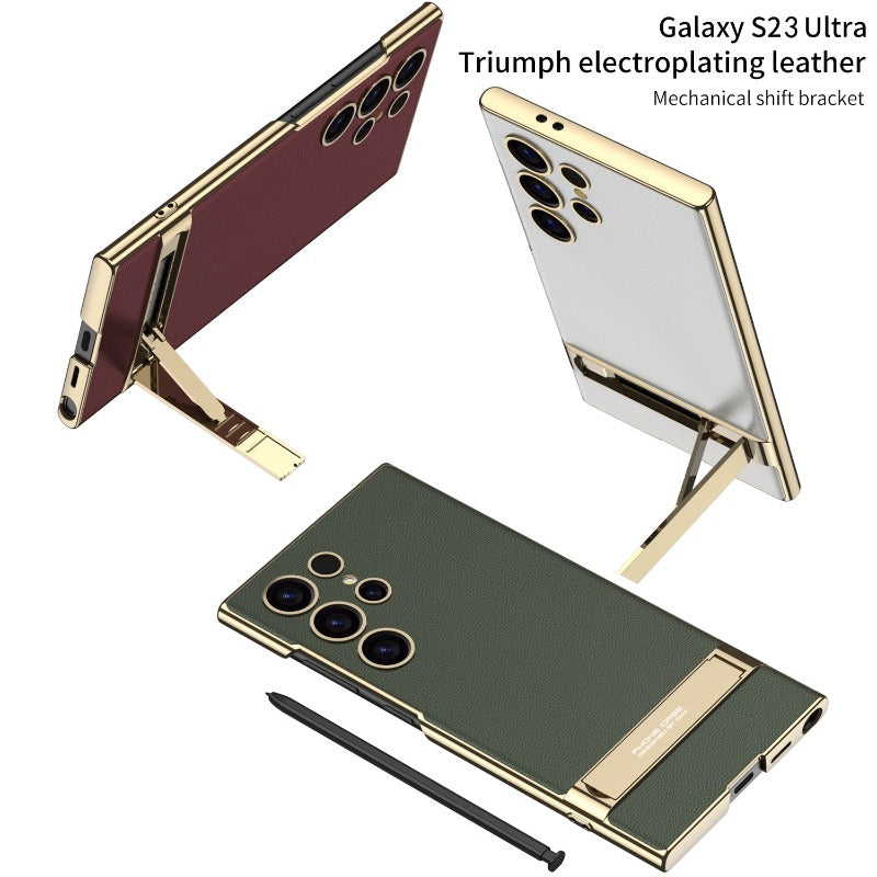 Sandsberg | Electroplated PU-Leder Handyhülle für Samsung