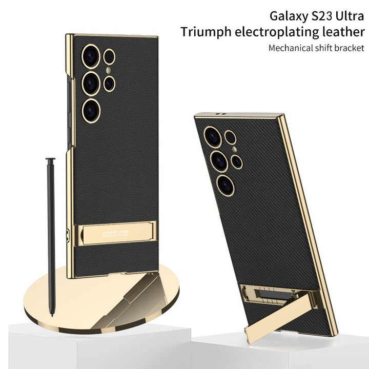 Sandsberg | Electroplated PU-Leder Handyhülle für Samsung