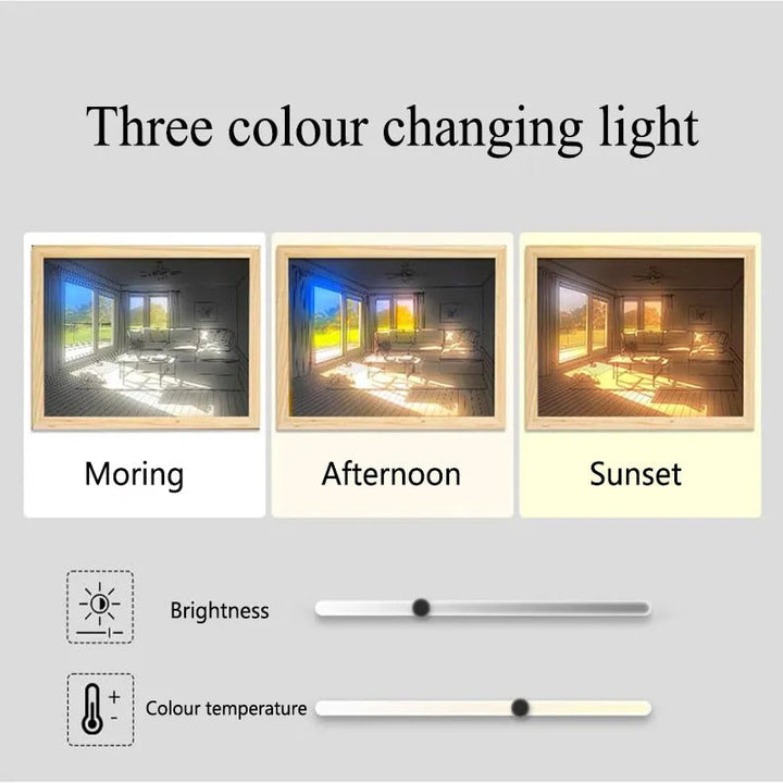 Elegante Innen LED Lichtmalerei