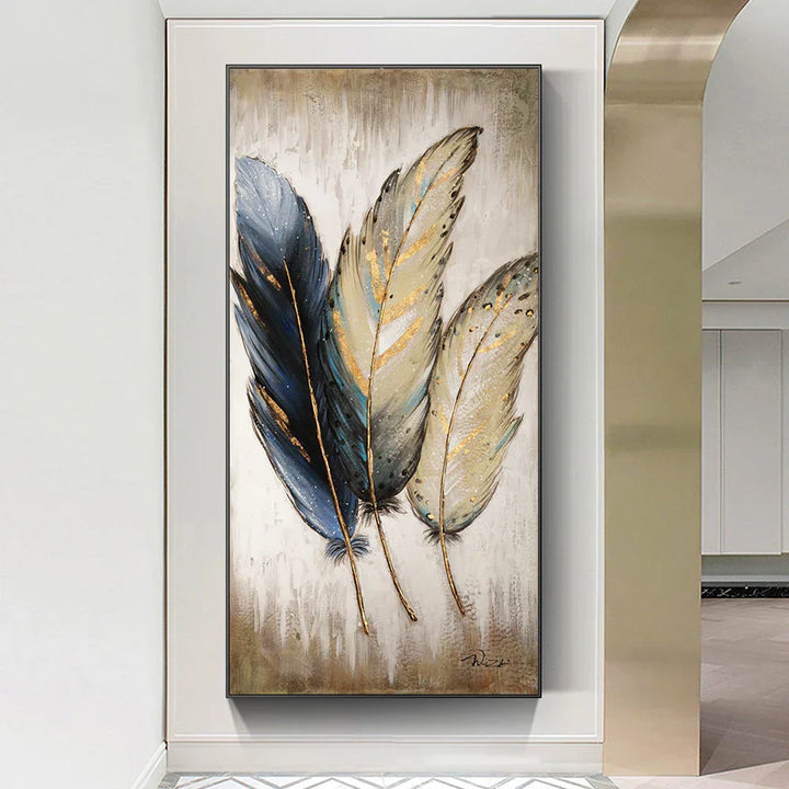 Elegante Federn Große Größen Wandkunst Fine Art Leinwanddrucke Schickes Bild Für Foyer Wohnzimmer Küche Kunst Für Zeitgenössische Inneneinrichtung