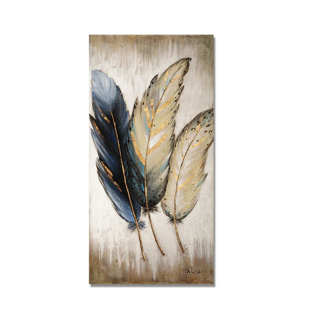 Elegante Federn Große Größen Wandkunst Fine Art Leinwanddrucke Schickes Bild Für Foyer Wohnzimmer Küche Kunst Für Zeitgenössische Inneneinrichtung