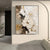 Elegante Blumen mit goldenen Akzenten Wandkunst Feine Kunst Leinwanddrucke Moderne abstrakte botanische Bilder für Wohnzimmer Eingangsbereich Wanddekoration | Karnz