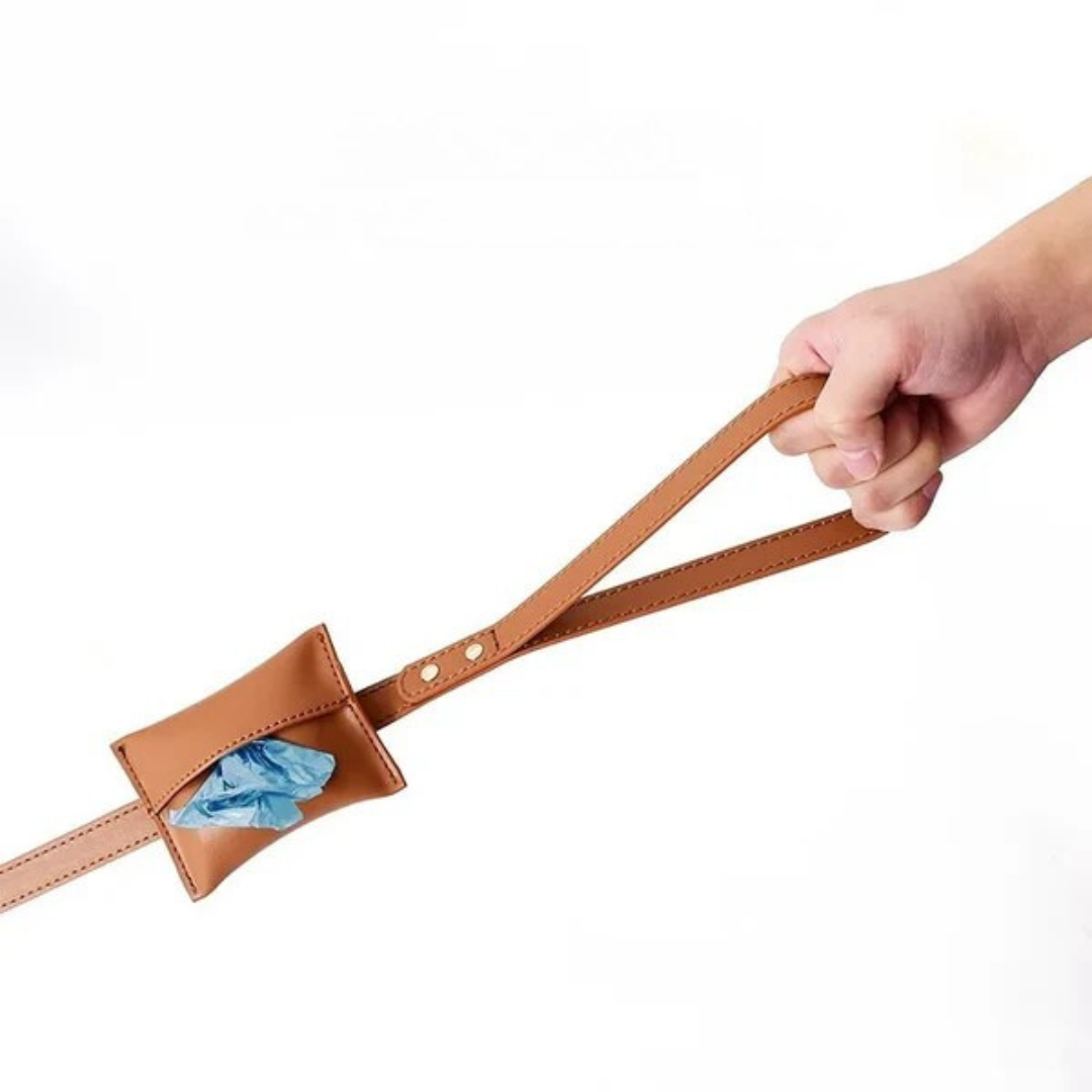 Verstellbares Leder-Hundegeschirr mit personalisierbarem Gravur Karnz