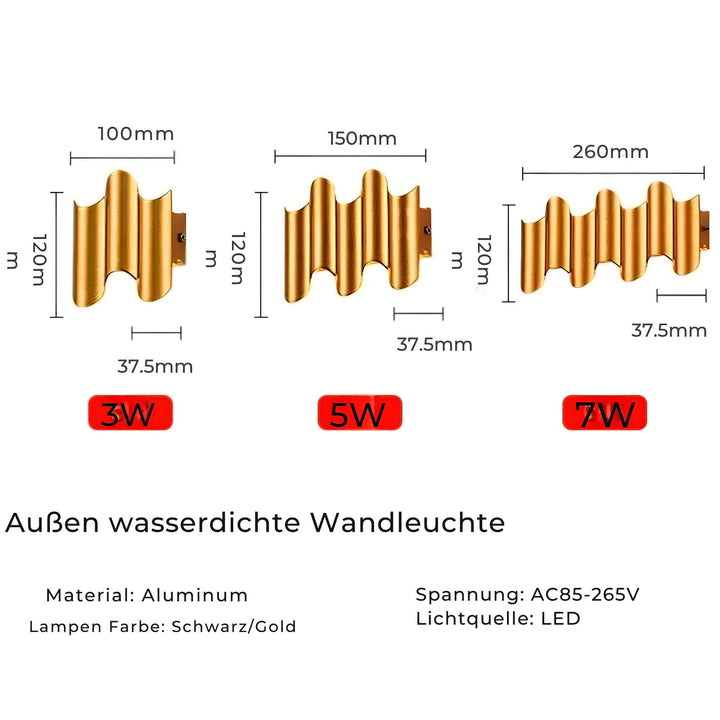 Karnz | Aluminium Wandlampe