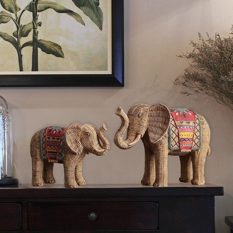 Elefant Rattan Statue | Karnz
