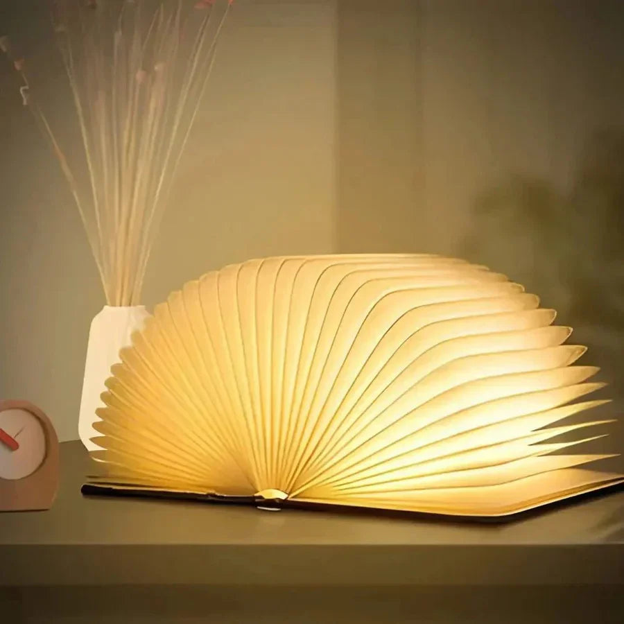 Faltbare Buchlampe mit warmem LED-Licht - StoryGlow | Karnz