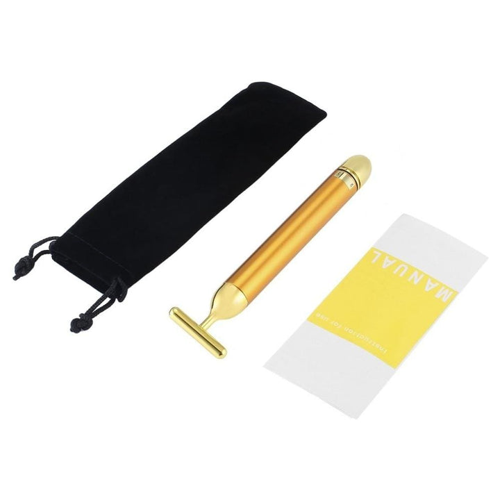 Gesicht T-Bar Gold-Massager | Karnz