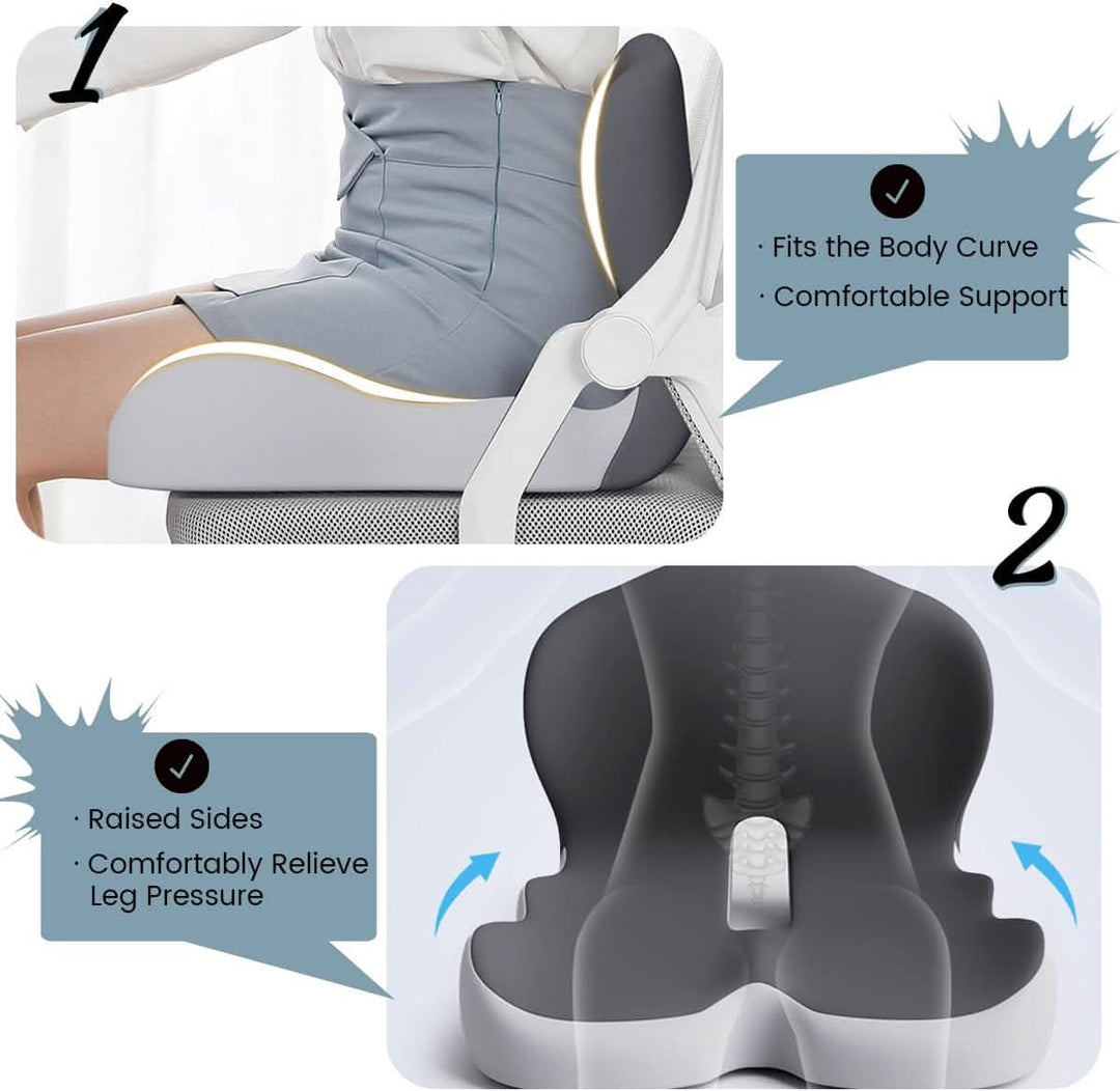 ErgoComfort Pad Memory Foam Sitzkissen | Karnz
