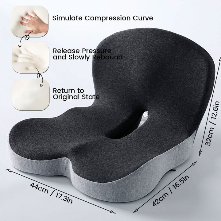 Ergonomisches Sitzkissen mit Lendenwirbelstütze