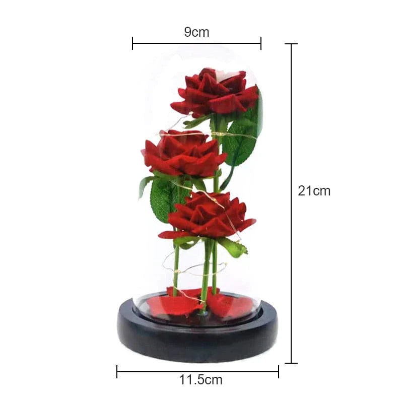 Ewige rote Rosen Blumen Karnz
