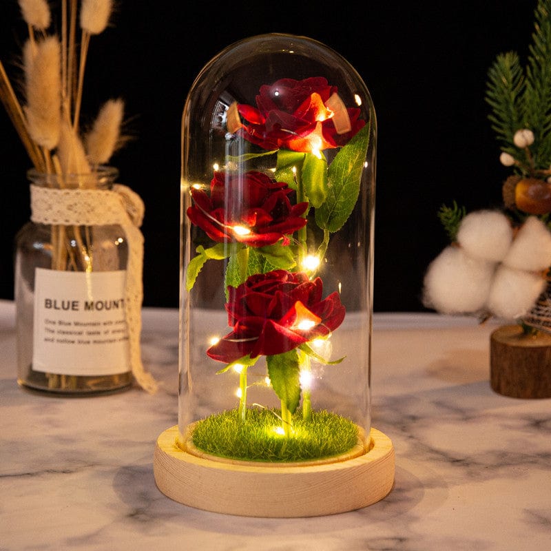 Ewige rote Rosen Blumen Karnz