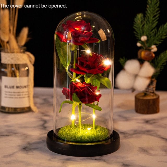 Ewige rote Rosen Blumen Karnz