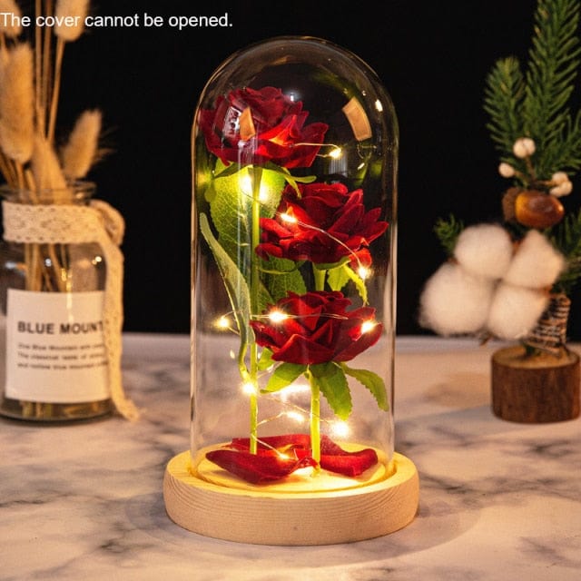 Ewige rote Rosen Blumen Karnz
