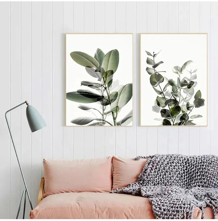 Jeder Neue Tag Eukalyptusgrüne Blätter Wandkunst Feine Kunstleinwanddrucke Inspirierende Zitate Poster Bilder Für Wohnzimmer Zuhause Büro Kunstdeko